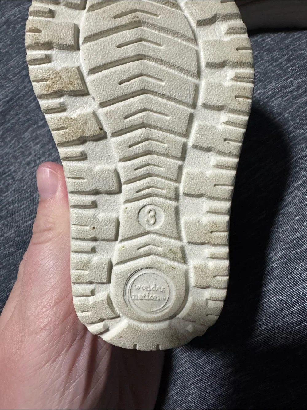 wonder nation Tan Canvas Slip-On Sneakers for Kids